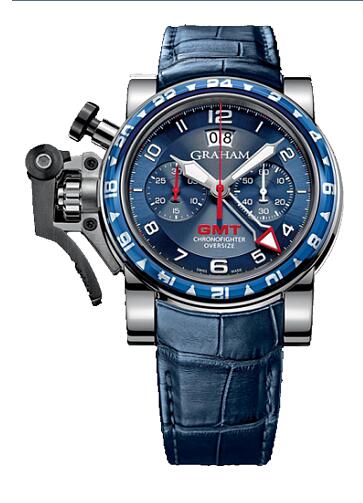Review Replica Watch Graham Chronofighter Oversize GMT Blue 2OVGS.U06A